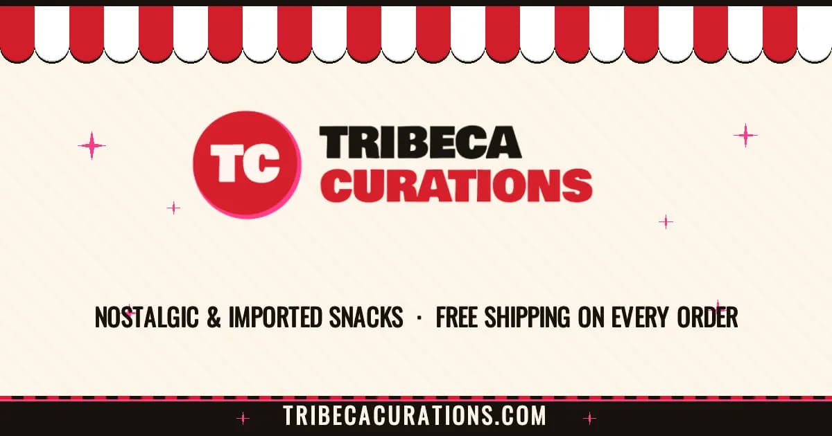Aperçu de la page d’accueil de Tribeca Curations